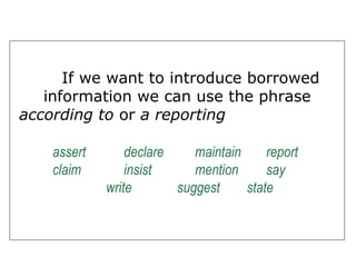 Supporting details and outside sources | PPT