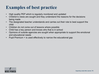 Supporting looked after learners | PPTX