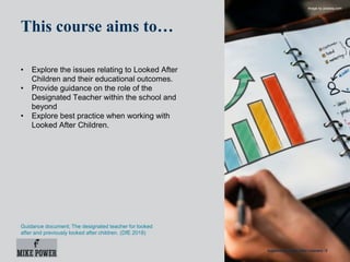 Supporting looked after learners | PPTX