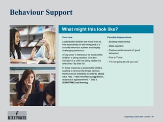 Supporting looked after learners | PPTX