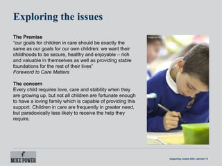 Supporting looked after learners | PPTX