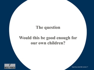 Supporting looked after learners | PPTX