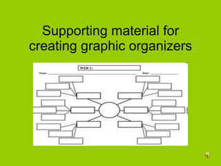 Supporting material for creating graphic organizers 