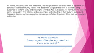 Supporting people with intellectual and developmental disabilities | PPTX