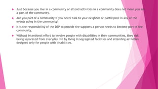 Supporting people with intellectual and developmental disabilities | PPTX