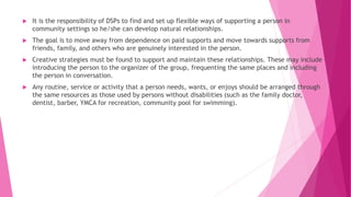 Supporting people with intellectual and developmental disabilities | PPTX