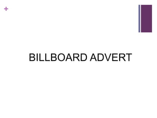 BILLBOARD ADVERT