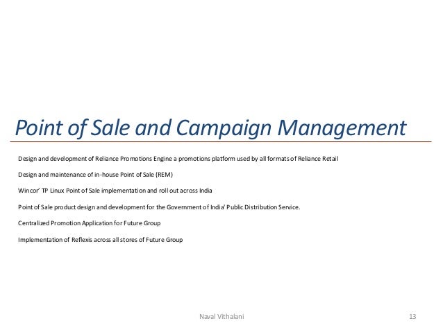 point of sale resume