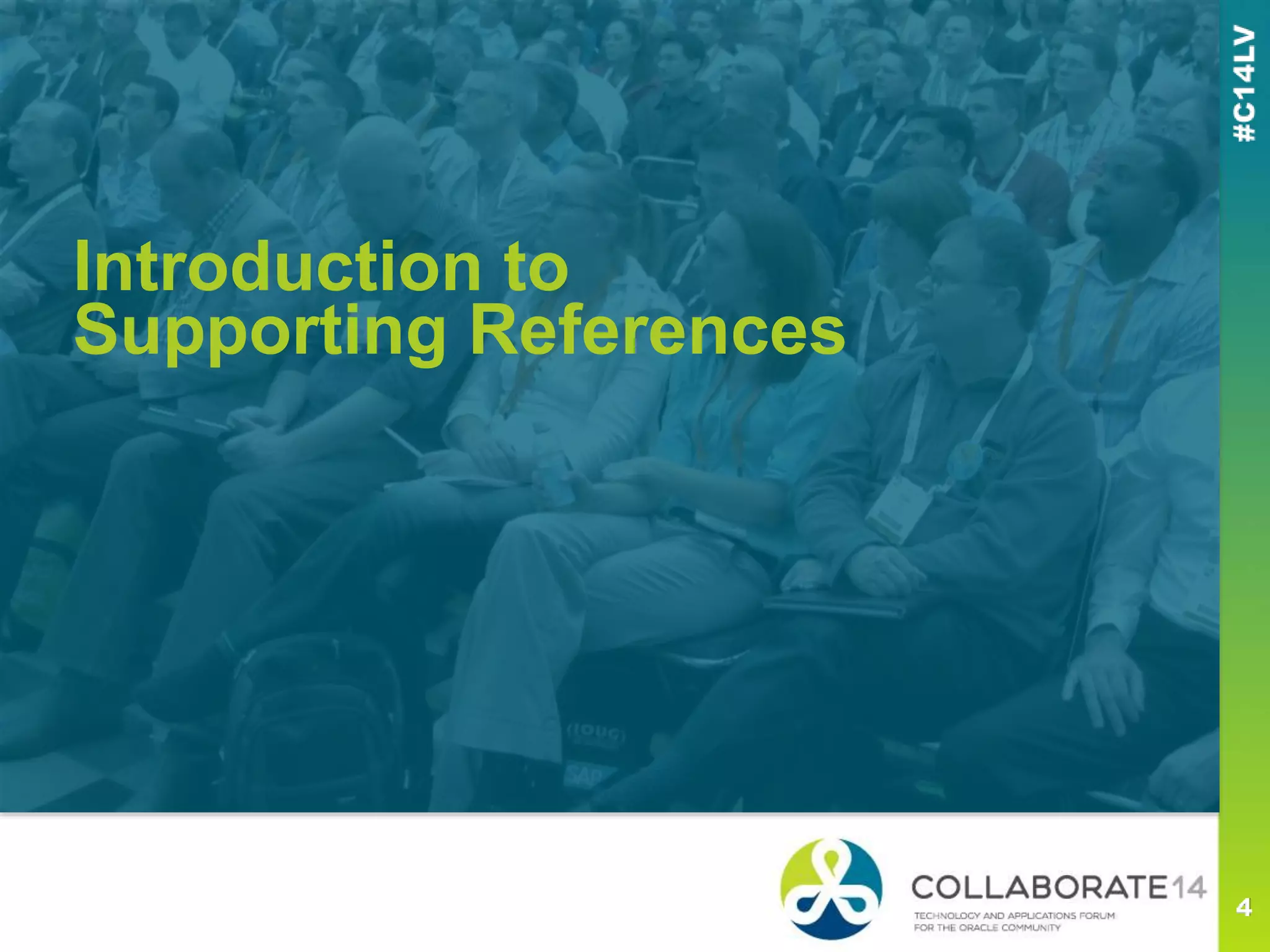 Introduction to
Supporting References
 