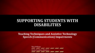 Supporting students with disabilities | PPTX