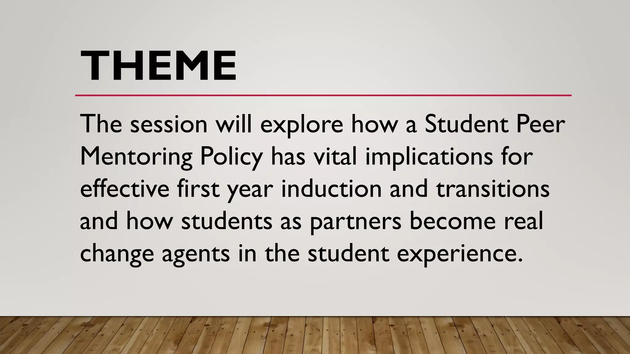Supporting student transitions through student peer mentoring | PDF