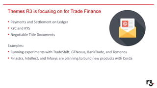 Supporting trade finance with letters of credit on corda | PPTX