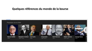 Quelques références du monde de la bourse
 