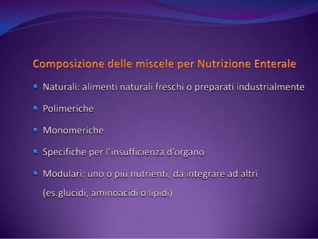 Alimentazione Oss