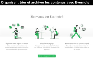 Organiser : trier et archiver les contenus avec Evernote
 