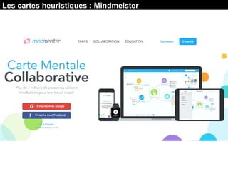 Les cartes heuristiques : Mindmeister
 