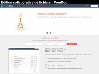 Edition collaborative de fichiers : PomDoc
 