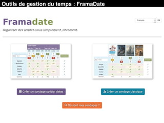 Outils de gestion du temps : FramaDate
 