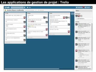 Les applications de gestion de projet : Trello
 