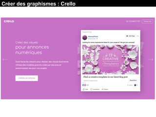 Créer des graphismes : Crello
 