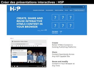 Créer des présentations interactives : H5P
 