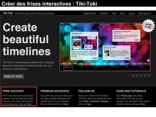 Créer des frises interactives : Tiki-Toki
 