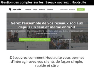 Gestion des comptes sur les réseaux sociaux : Hootsuite
 