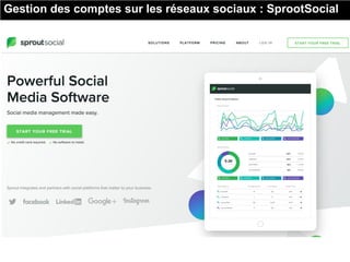 Gestion des comptes sur les réseaux sociaux : SprootSocial
 