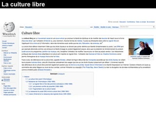 La culture libre
 