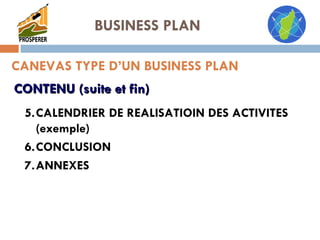 Formation En Business Plan De Prosperer