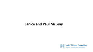 Janice and Paul McLeay
 