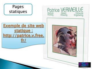 Pages
statiques
 
