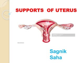 SUPPORTS OF UTERUS
Sagnik
Saha
 