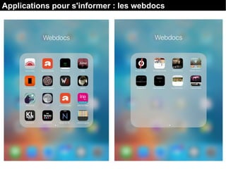 Applications pour s'informer : les webdocs
 