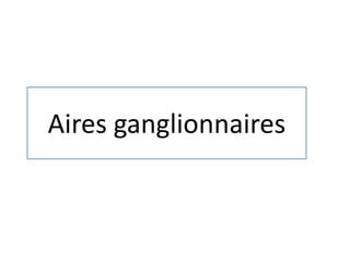 Aires ganglionnaires
 