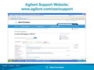 Agilent Support Website:
     www.agilent.com/see/support




14
 