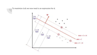 To maximize d all we now need is an expression for d,
 