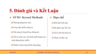 Phân lớp SVM với Word2vec