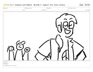 Scene
19
Duration
06:20
Panel
5
Duration
01:06
Dialog
HENRY:
a realm we call,
Dungeons and Daddies Episode 6: Support Your Local Library Page 99/190
 