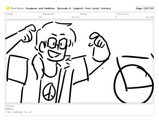 Scene
22
Duration
02:21
Panel
5
Duration
01:04
Dialog
HENRY:
-ces unknown to us!
Dungeons and Daddies Episode 6: Support Your Local Library Page 122/190
 