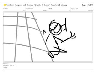 Scene
25
Duration
03:07
Panel
2
Duration
00:05
Dialog
ANTHONY (V.O.):
like,
Dungeons and Daddies Episode 6: Support Your Local Library Page 154/190
 