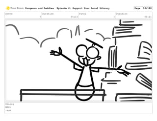 Scene
7
Duration
05:10
Panel
3
Duration
00:11
Dialog
MAN:
-age
Dungeons and Daddies Episode 6: Support Your Local Library Page 18/190
 