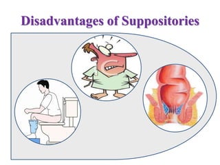 Disadvantages of Suppositories
 