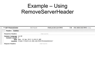 Suppressing http headers from web sphere application server | PDF