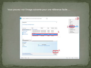 Vous pouvez voir l'image suivante pour une référence facile….
 