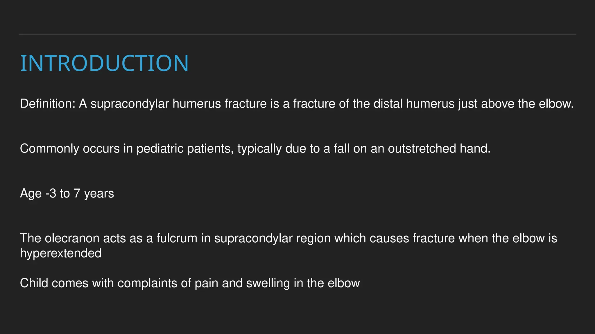 SUPRACONDYLAR FRACTURES OF HUMERUS IN CHILDREN.pptx