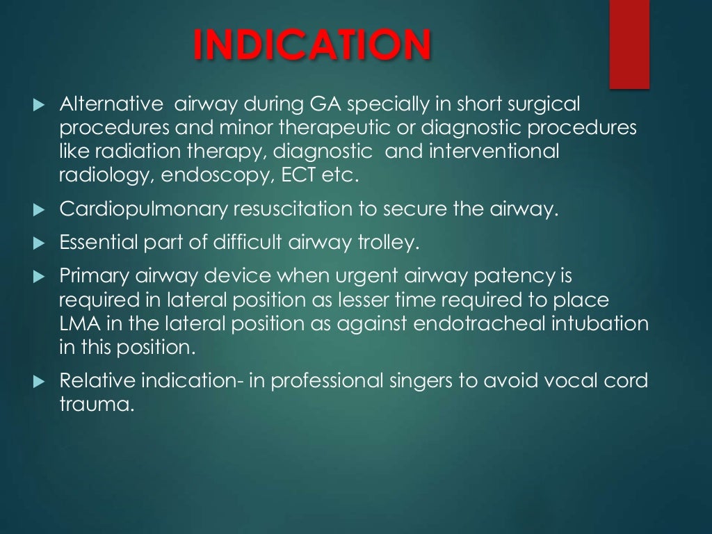 Supraglottic Airway Device