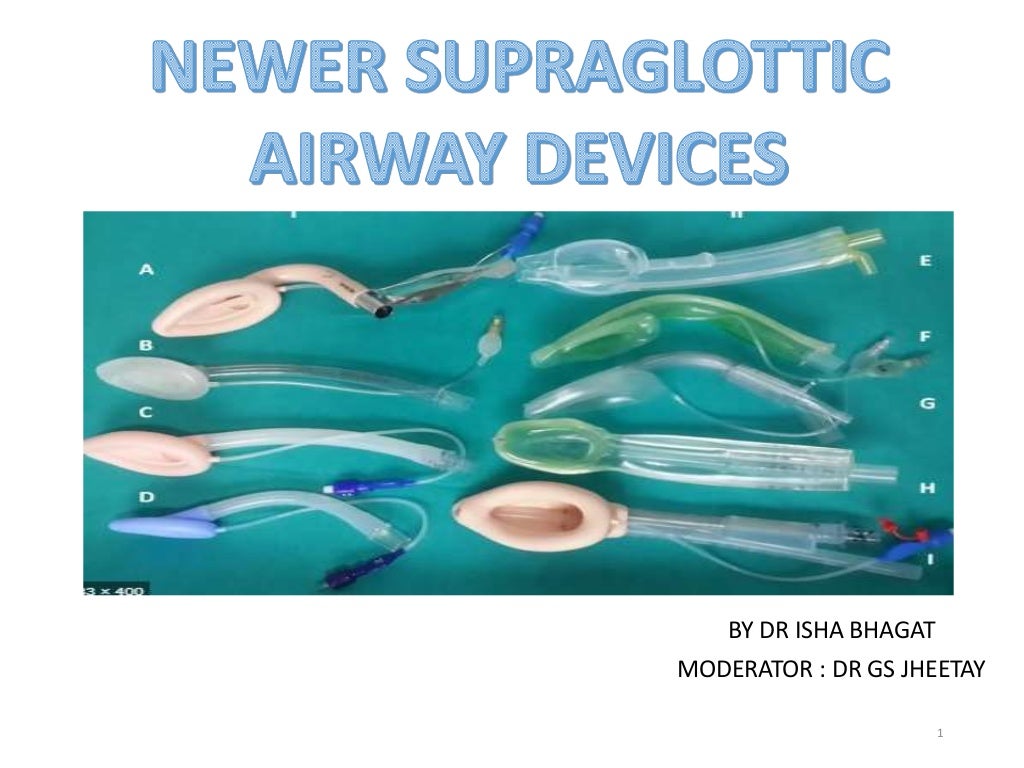 Supraglottic airway devices