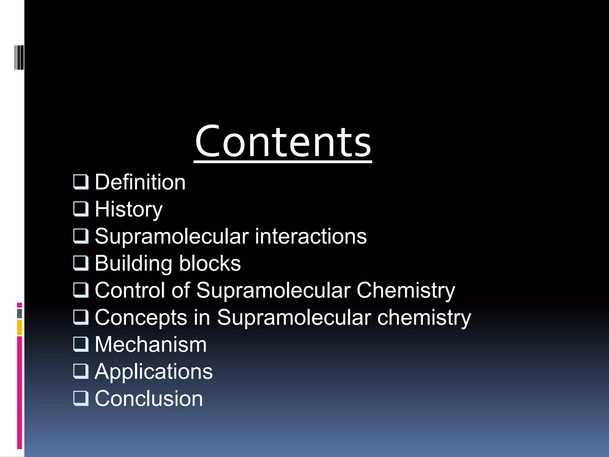 Supramolecular chemistry | PPTX
