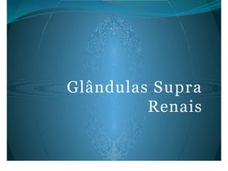Glândulas Supra
Renais
 